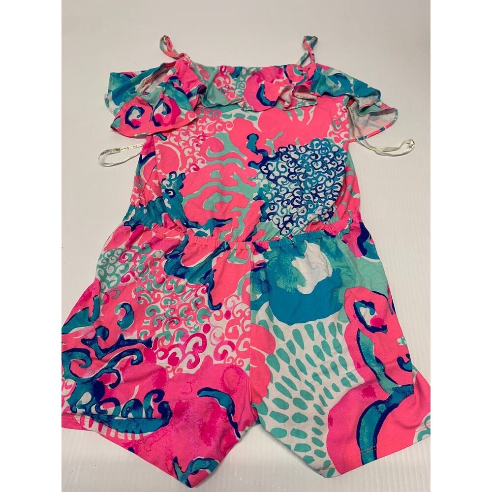 Lilly Pulitzer Jumpsuit Shorts Floral Multicolor Women's Size Small A42